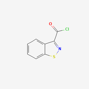 molecular formula C8H4ClNOS B8430267 1,2-Benzisothiazole-3-carboxylic acid chloride 
