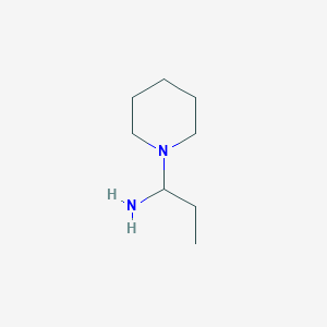molecular formula C8H18N2 B8430291 1-Piperidinopropylamine 
