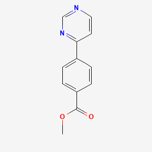 molecular formula C12H10N2O2 B8430298 Methyl 4-(4-pyrimidinyl)benzoate 