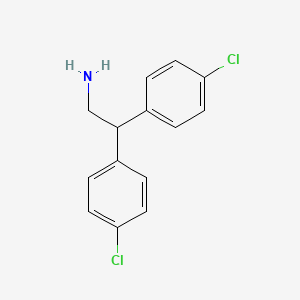 molecular formula C14H13Cl2N B8430301 2,2-Bis(4-chlorophenyl)ethanamine 