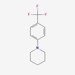 molecular formula C12H14F3N B8430311 1-[4-(Trifluoromethyl)phenyl]piperidine 