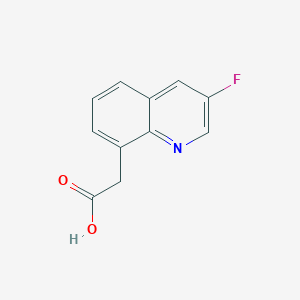 molecular formula C11H8FNO2 B8430317 2-(3-Fluoroquinolin-8-yl)acetic acid 
