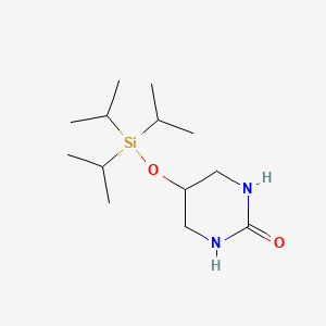 molecular formula C13H28N2O2Si B8430382 5-Triisopropylsilanyloxy-tetrahydro-pyrimidin-2-one 