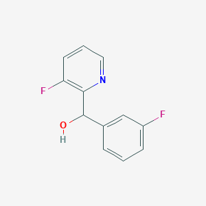 molecular formula C12H9F2NO B8430569 (3-Fluorophenyl)-(3-fluoropyridin-2-yl)-methanol 