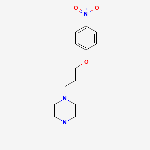 molecular formula C14H21N3O3 B8430578 1-Methyl-4-[3-(4-nitrophenoxy)propyl]piperazine CAS No. 99557-99-0
