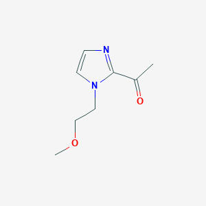 molecular formula C8H12N2O2 B8430586 1-[1-(2-methoxyethyl)-1H-imidazol-2-yl]ethanone 