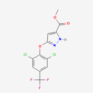 Methyl 3-(2,6-dichloro-4-trifluoromethylphenyloxy)pyrazole-5-carboxylate