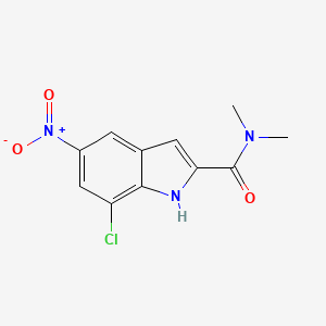 7-chloro-5-nitro-1H-indole-2-carboxylic acid dimethylamide