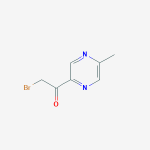 molecular formula C7H7BrN2O B8430625 2-Bromo-1-(5-methylpyrazin-2-yl)ethanone 