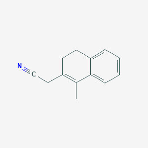 molecular formula C13H13N B8430632 3,4-Dihydro-1-methyl-2-naphthaleneacetonitrile 