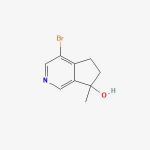 (rac)-4-bromo-7-methyl-6,7-dihydro-5H-cyclopenta[c]pyridin-7-ol