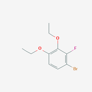 molecular formula C10H12BrFO2 B8430661 1-Bromo-3,4-diethoxy-2-fluorobenzene 