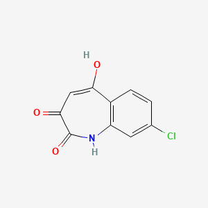 molecular formula C10H6ClNO3 B8430694 8-Chloro-3-hydroxy-1H-benzo[b]azepine-2,5-dione 