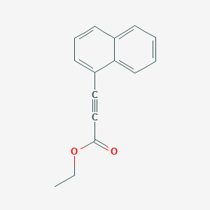 molecular formula C15H12O2 B8430708 Ethyl 1-naphthylpropiolate 