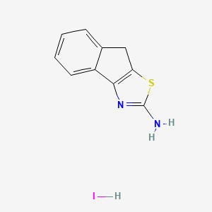 molecular formula C10H9IN2S B8430736 8H-Indeno[1,2-d]thiazol-2-ylamine hydroiodide 