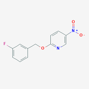 molecular formula C12H9FN2O3 B8430744 2-(3-Fluoro-benzyloxy)-5-nitro-pyridine 