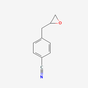 molecular formula C10H9NO B8430790 4-Oxiranylmethyl benzonitrile 