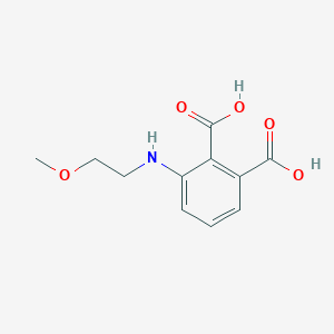 molecular formula C11H13NO5 B8430795 3-(2-Methoxy-ethylamino)-phthalic acid 