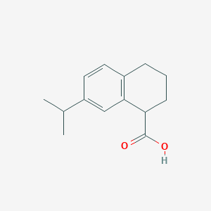 molecular formula C14H18O2 B8430838 7-Isopropyl-1,2,3,4-tetrahydronaphthalene-1-carboxylic acid 