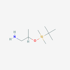 molecular formula C9H23NOSi B8430897 2-(tert-Butyl-dimethyl-silanyloxy)-propylamine 