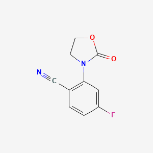 4-Fluoro-2-(2-oxooxazolidin-3-yl)benzonitrile