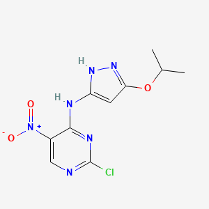2-Chloro-N-(5-isopropoxy-1H-pyrazol-3-yl)-5-nitropyrimidin-4-amine