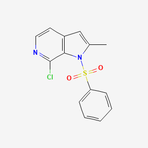 7-chloro-2-methyl-1-(phenylsulfonyl)-1H-pyrrolo[2,3-c]pyridine