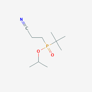 molecular formula C10H20NO2P B8430944 Isopropyl 2-cyanoethyl(t-butyl)phosphinate 