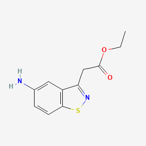 Ethyl 5-amino-1,2-benzisothiazole-3-acetate