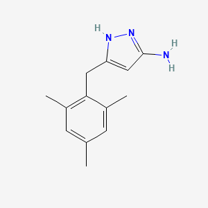 5-(2,4,6-trimethyl-benzyl)-2H-pyrazol-3-ylamine