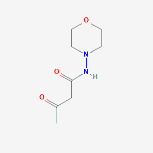 molecular formula C8H14N2O3 B8431012 N-(morpholin-4-yl)-3-oxobutanamide 