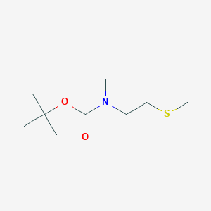 molecular formula C9H19NO2S B8431035 tert-butyl N-methyl-N-[2-(methylsulfanyl)ethyl]carbamate CAS No. 595596-98-8