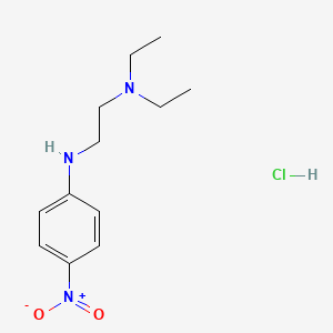molecular formula C12H20ClN3O2 B8431063 N,N-Diethyl-N'-(4-nitrophenyl)-1,2-ethanediamine hydrochloride 