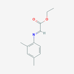molecular formula C12H15NO2 B8431085 Ethyl 2-(2,4-dimethylphenylimino)acetate 