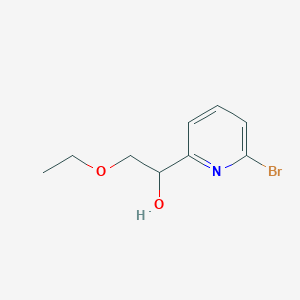 molecular formula C9H12BrNO2 B8431091 1-(6-Bromo-2-pyridinyl)-2-(ethyloxy)ethanol 