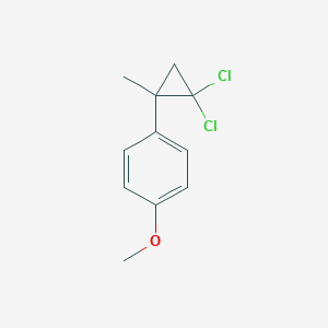 molecular formula C11H12Cl2O B8431150 p-(2,2-Dichloro-1-methylcyclopropyl)anisole 