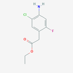 Ethyl 4-amino-5-chloro-2-fluorophenylacetate
