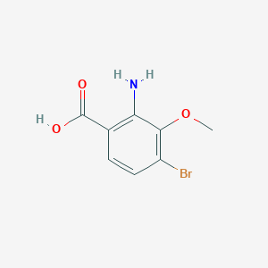 molecular formula C8H8BrNO3 B8431204 2-Amino-4-bromo-3-methoxy-benzoic acid 