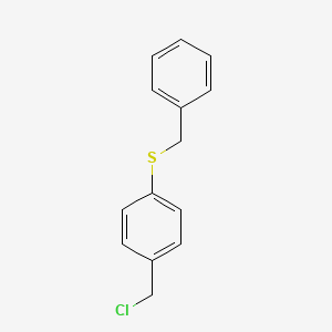 molecular formula C14H13ClS B8431213 4-(Benzylsulfanyl)benzyl chloride 