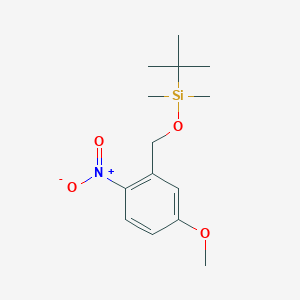 molecular formula C14H23NO4Si B8431216 Tert-butyl(5-methoxy-2-nitrobenzyloxy)dimethylsilane 