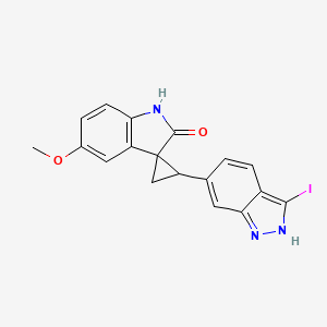 2'-(3-iodo-2H-indazol-6-yl)-5-methoxyspiro[1H-indole-3,1'-cyclopropane]-2-one