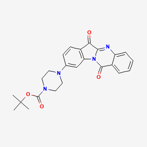 Tert-butyl 4-(6,12-dioxoindolo[2,1-b]quinazolin-9-yl)piperazine-1-carboxylate