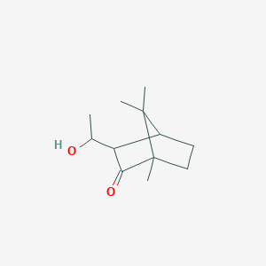 molecular formula C12H20O2 B8431263 3-(1-Hydroxyethyl)-camphor 