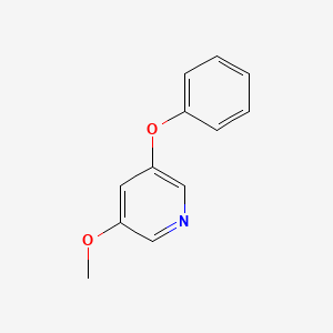 molecular formula C12H11NO2 B8431285 3-Methoxy-5-phenoxypyridine 