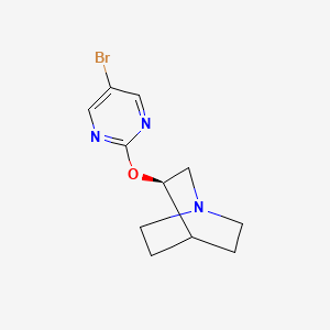 molecular formula C11H14BrN3O B8431326 (3R)-3-[(5-bromopyrimidin-2-yl)oxy]quinuclidine 