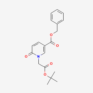 molecular formula C19H21NO5 B8431337 Benzyl 1-(2-(tert-butoxy)-2-oxoethyl)-6-oxo-1,6-dihydropyridine-3-carboxylate 