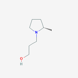 molecular formula C8H17NO B8431378 3-[(2S)-2-methylpyrrolidin-1-yl]propanol 