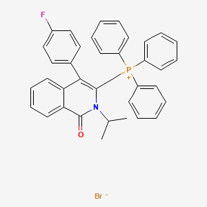 molecular formula C37H32BrFNOP B8431468 ((4-(4-Fluorophenyl)-2-isopropyl-1-oxo-1,2-dihydroisoquinolin-3-yl)methyl)triphenylphosphonium bromide 