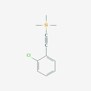 molecular formula C11H13ClSi B8431514 (2-Chlorophenylethynyl)-trimethylsilane 