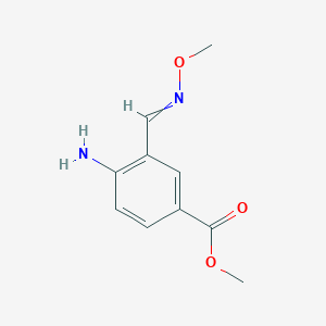 molecular formula C10H12N2O3 B8431522 Methyl 4-amino-3-methoxyiminomethylbenzoate CAS No. 201932-94-7